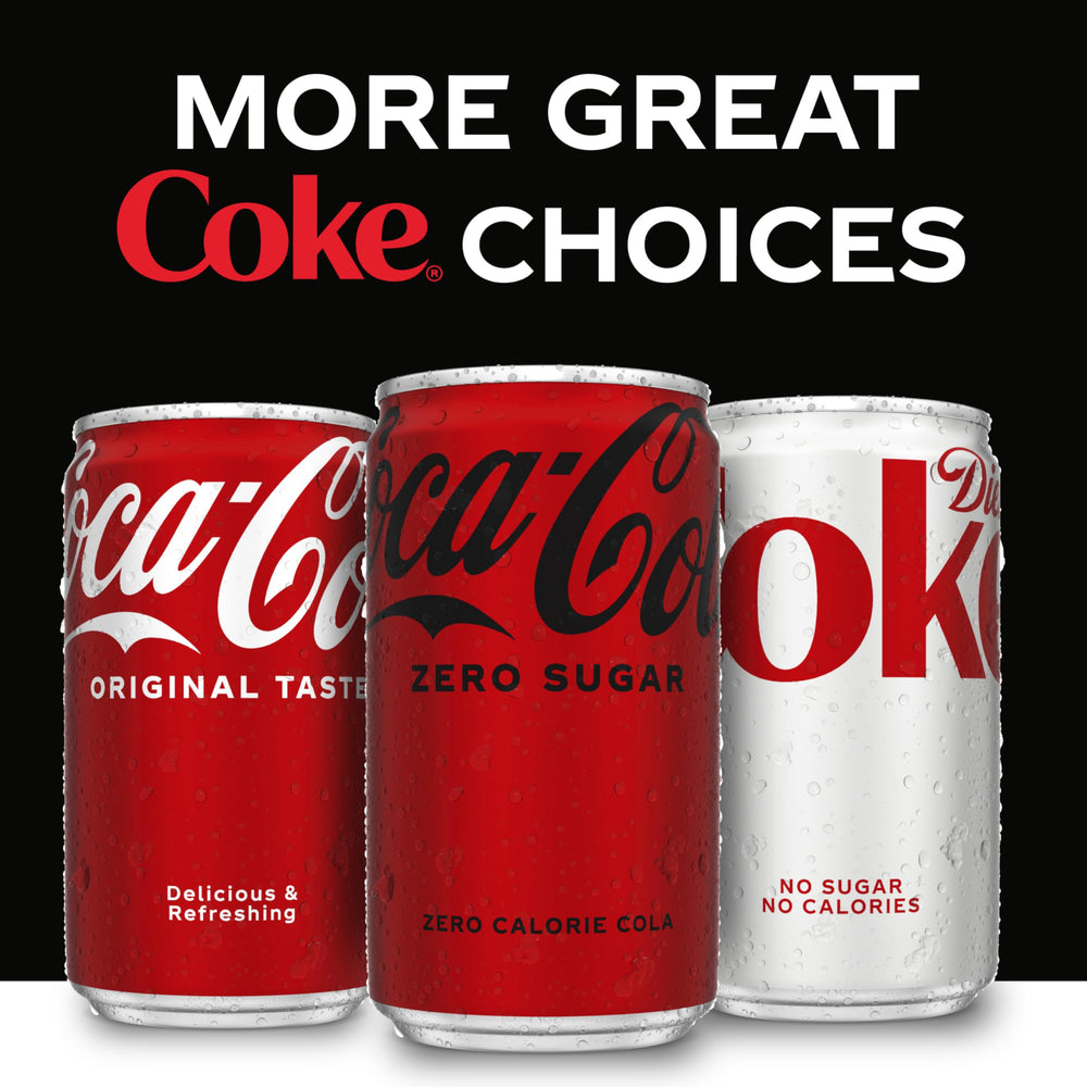 Coca-Cola Zero Sugar 21 mg caffeine per serving for a mild lift.
