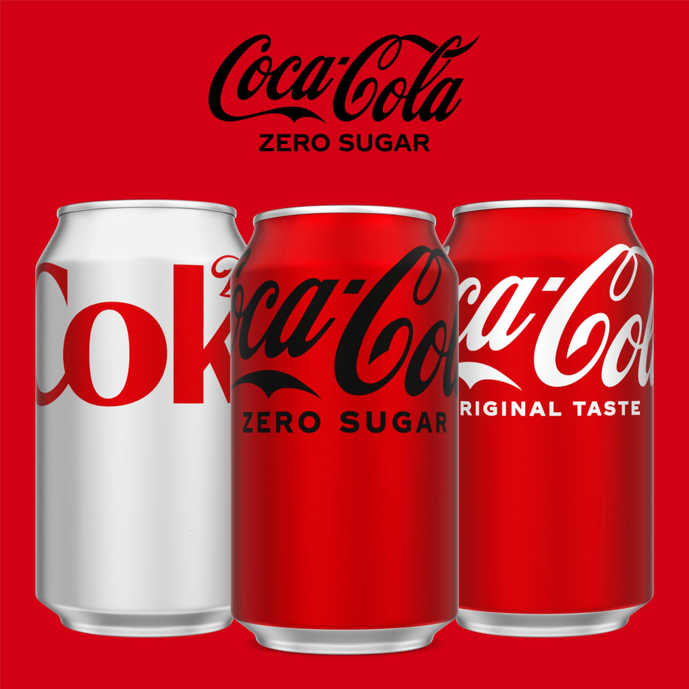 Coca-Cola Zero Sugar ice-cold serve captures maximum chill and flavor.