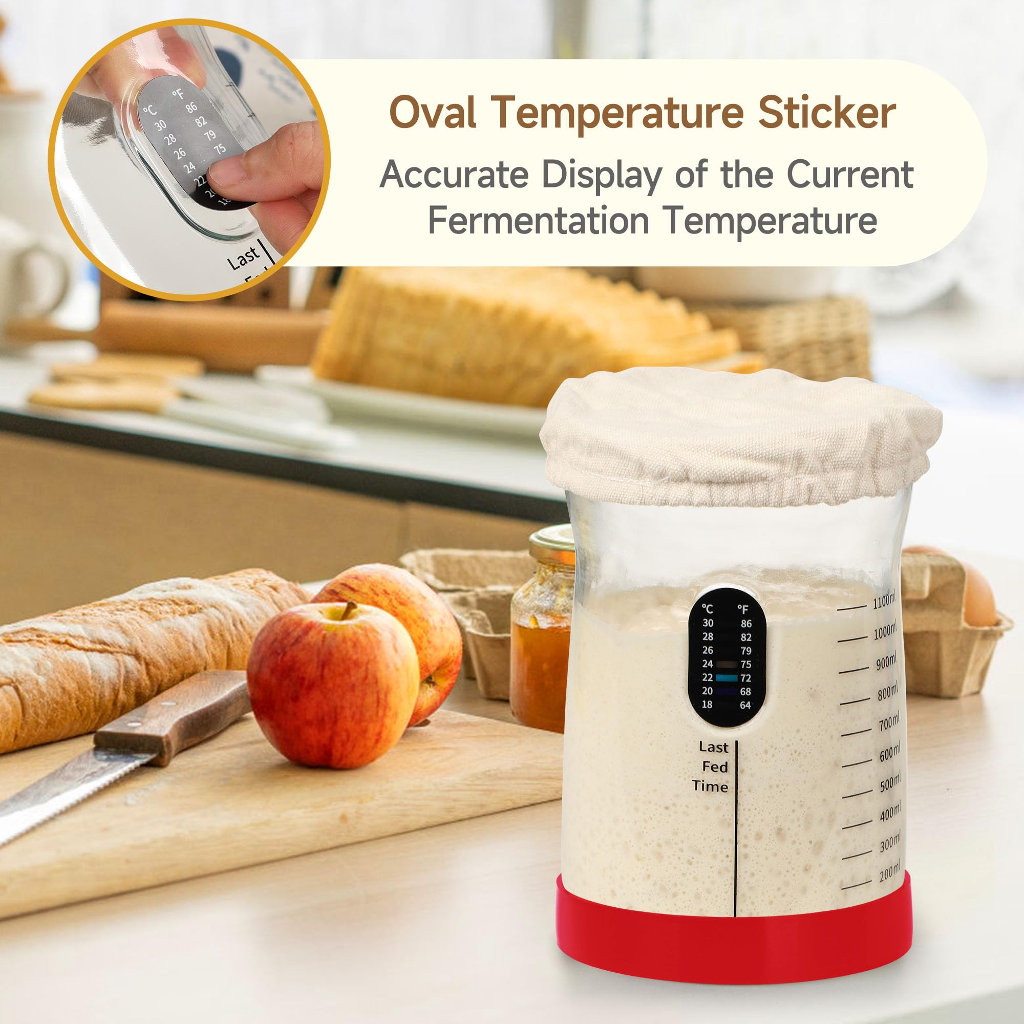 Natural loofah helps gentle cleaning of jar surfaces