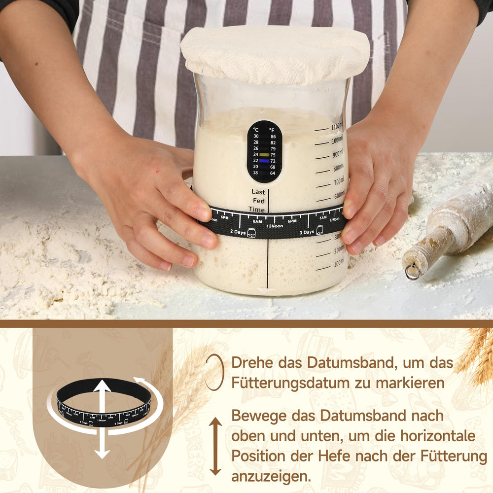 Coco Bird Pro temperature sticker shows fermentation temperature at a glance.
