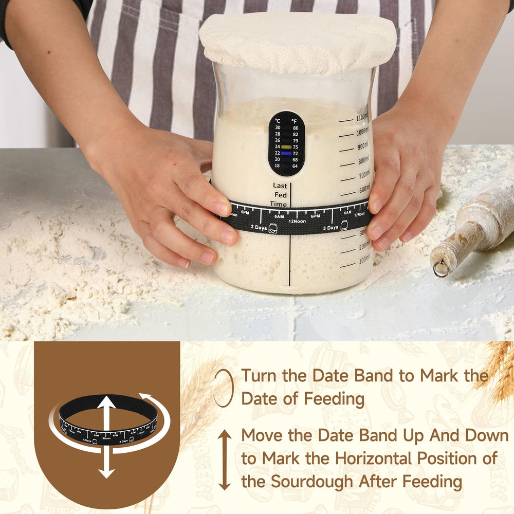 Silicone knife and spoon simplify feeding the sourdough starter