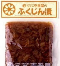 CoCo Ichibanya Fukujinzuke four-pack packaging, ideal for curry pairing