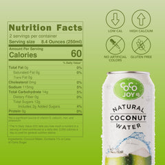 Coco Joy coconut water pour shows on-the-go hydration with clean, tropical flavor.