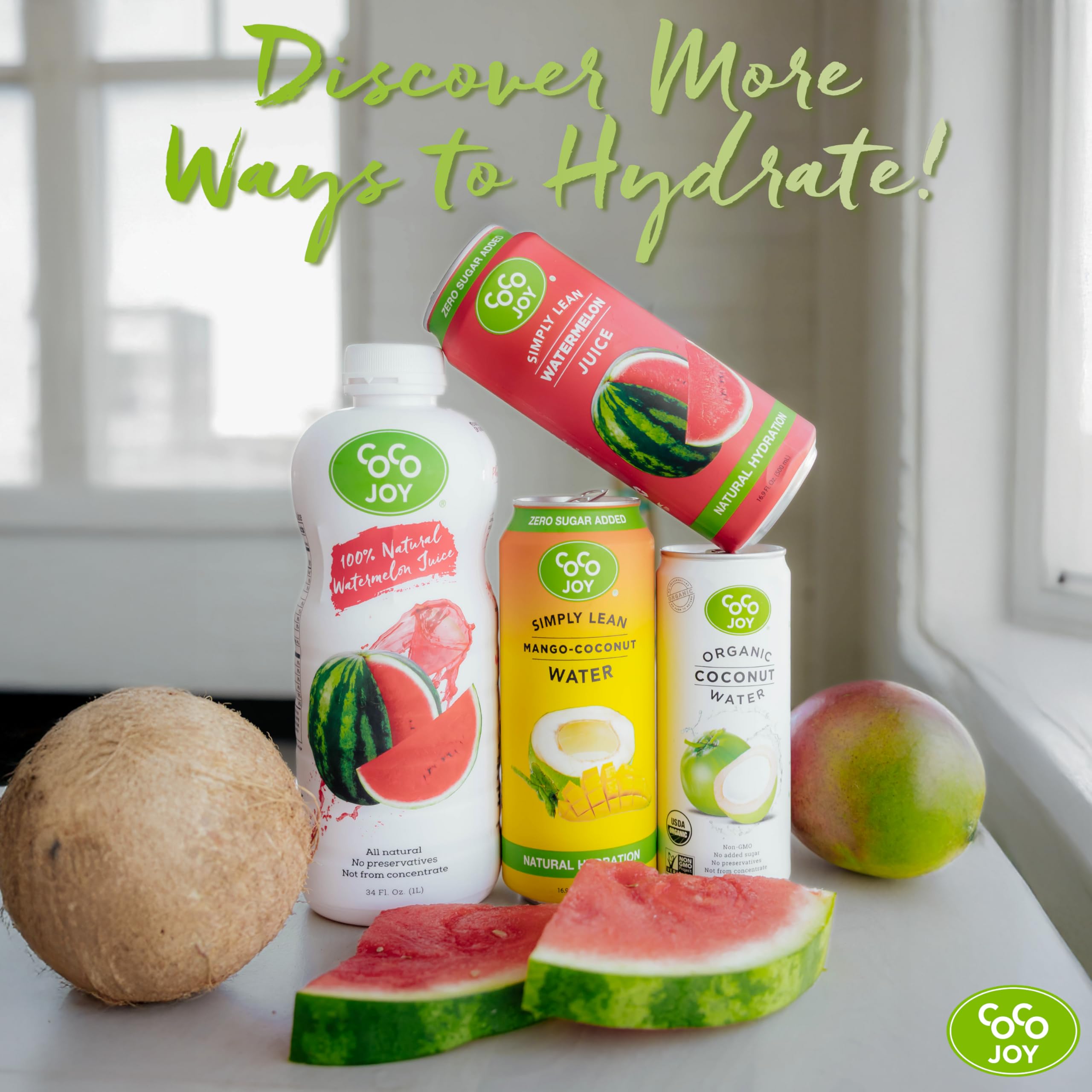 CoCo Joy on-the-go refreshment for busy days.