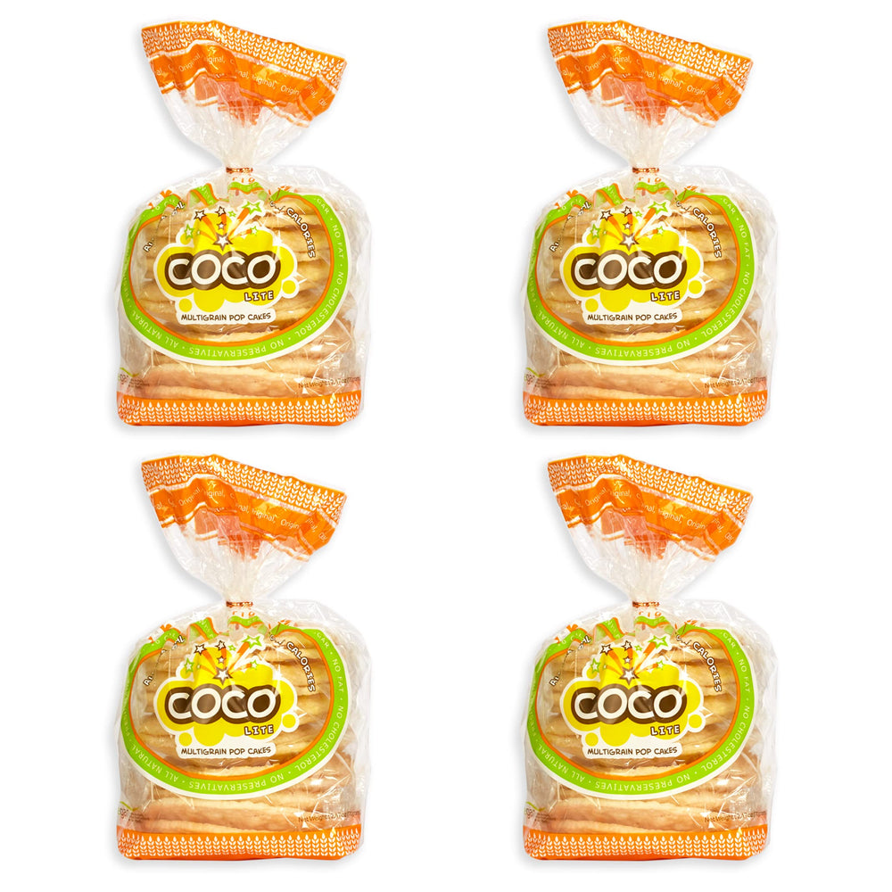 COCO POP SNAX Coco Lite Original pack front, a convenient low-calorie snack