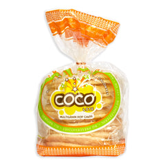 COCO POP SNAX Coco Lite Original snack assembly with toppings highlights versatility
