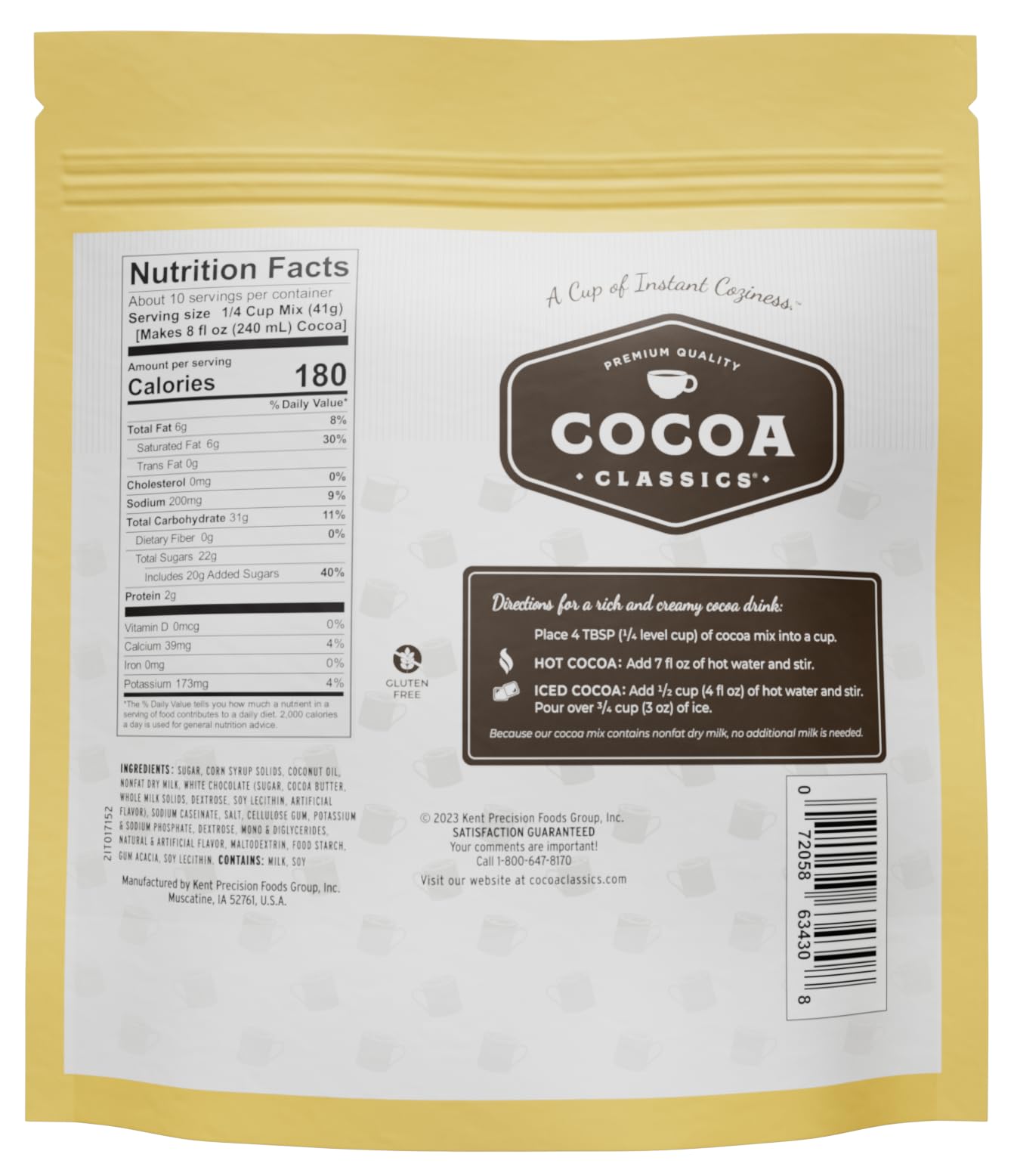 Creamy hot chocolate in a cozy mug from Cocoa Classics