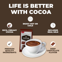 COCOA CLASSICS gluten-free kosher dairy certification on packaging inspires confidence.