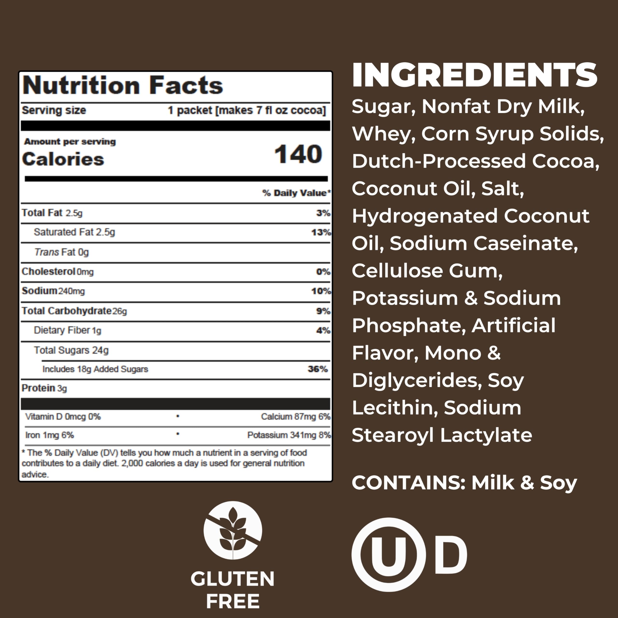 COCOA CLASSICS packets dissolving in hot water deliver instant cocoa texture.