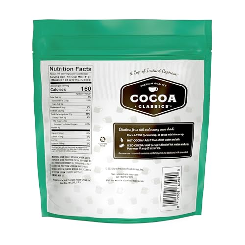 Cocoa Classics Mint Cocoa Mix hot cup ready to sip
