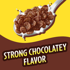 Cocoa PEBBLES dessert topping on cheesecake cups adds chocolate flair