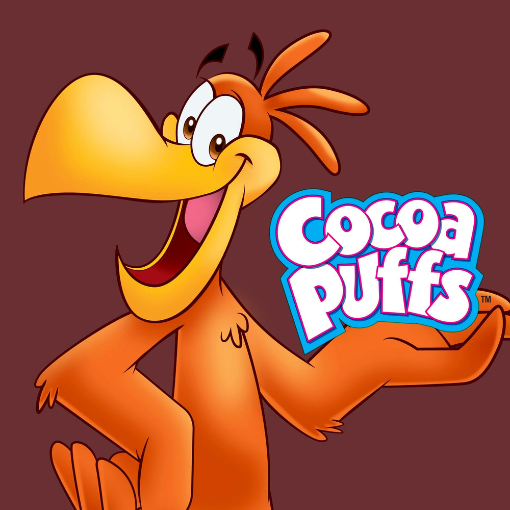 Cocoa Puffs 32 oz resealable bag on counter