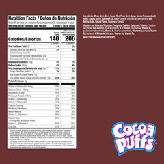 Cocoa Puffs resealable bag keeps cereal fresh