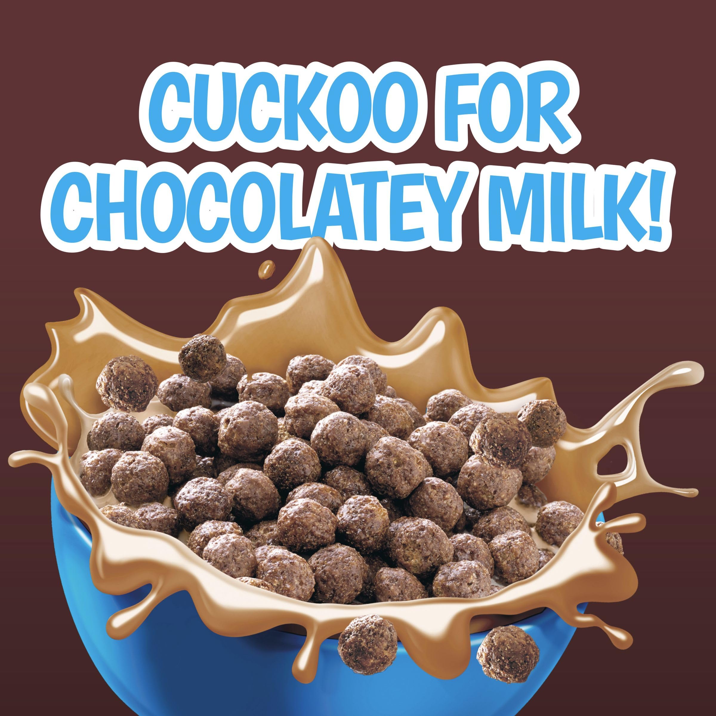 Cocoa Puffs served highlighting whole grain goodness