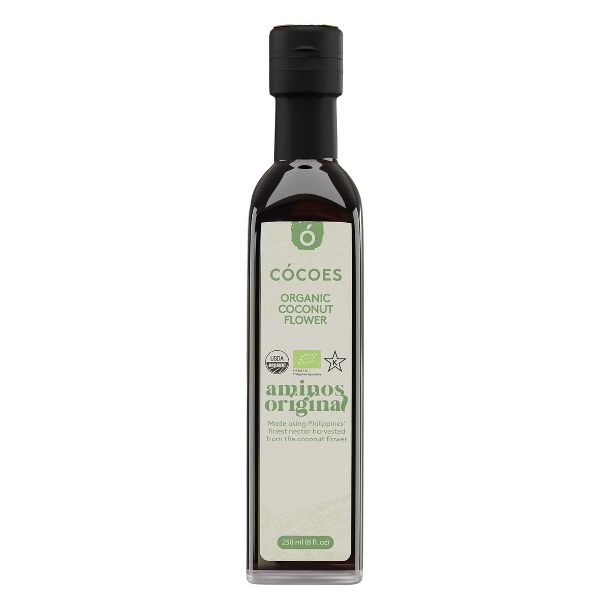 COCOES Coconut Aminos bottle front, gluten-free seasoning for everyday meals