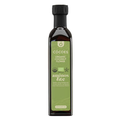 COCOES Organic Coconut Aminos Light bottle pour for everyday meals