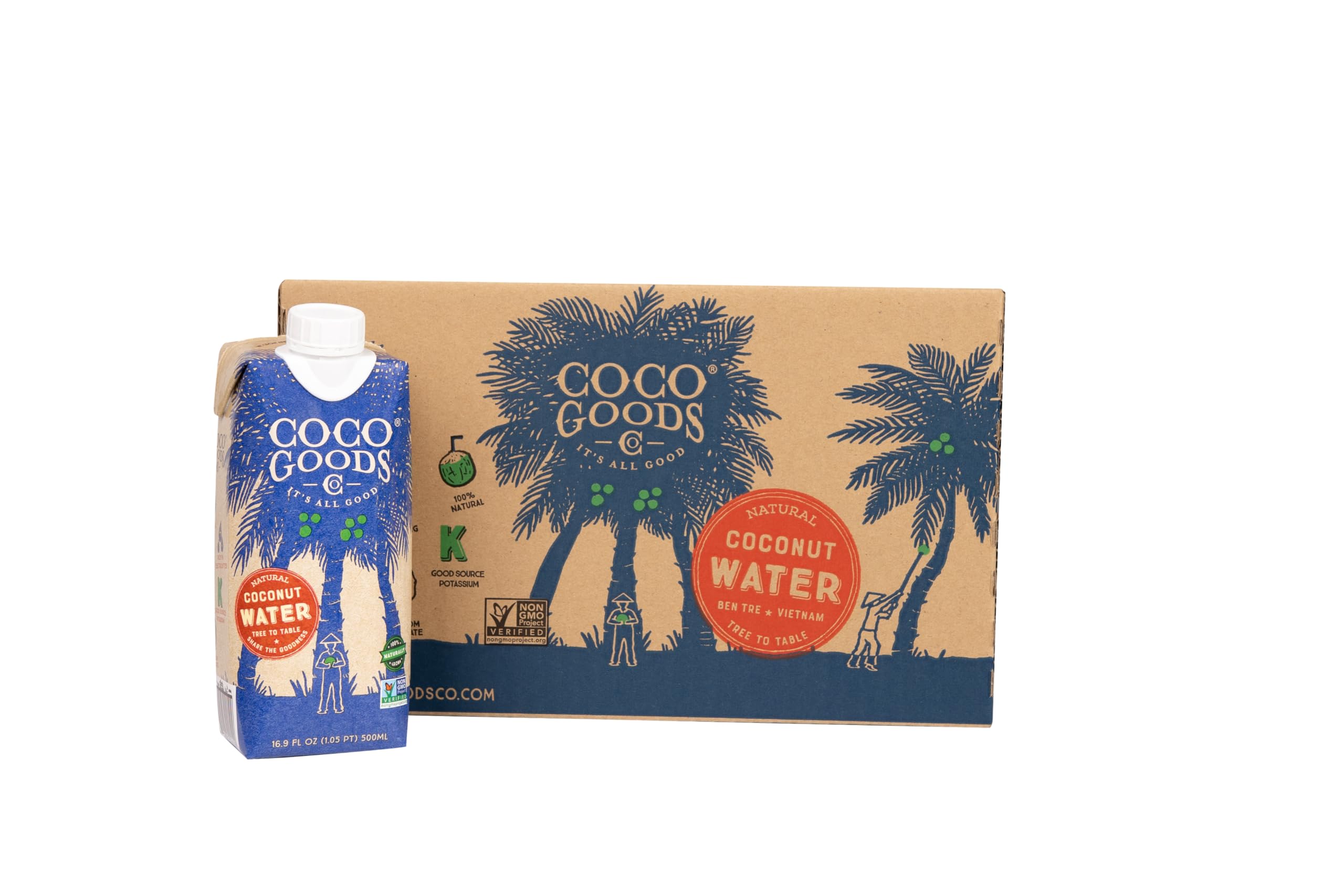 COCOGOODSCO Vietnam single-origin coconut water bottle for natural hydration