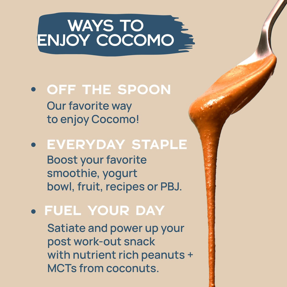 COCOMO Gluten-Free Vegan-Friendly label highlighted for health-conscious shoppers.