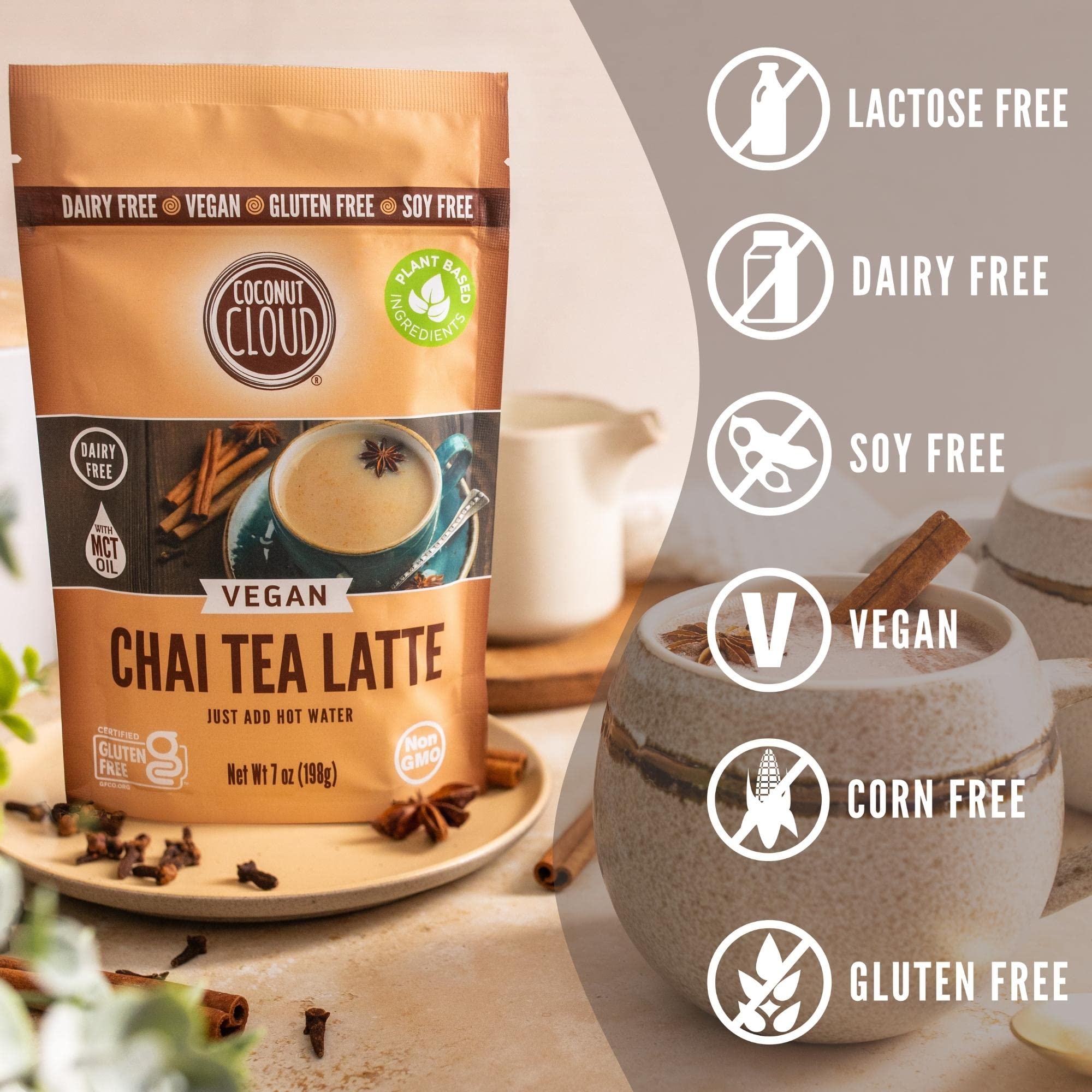 Coconut Cloud dairy-free creamer reveals plant-based beverage base.