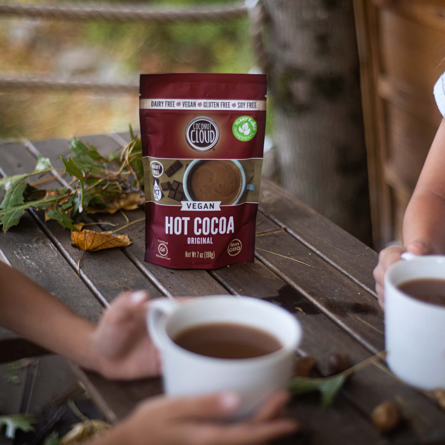 Coconut Cloud toasted marshmallow hot cocoa pour captures indulgent, non-dairy richness.
