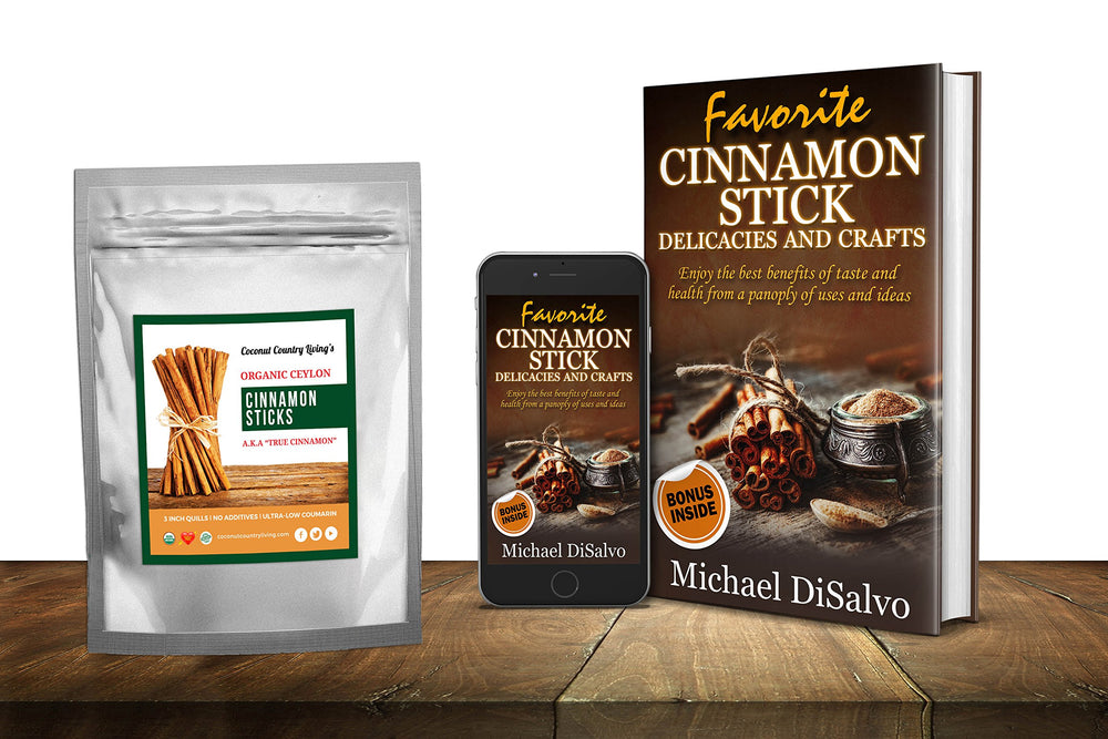 Coconut Country Living cinnamon e-book promotion offered with purchase