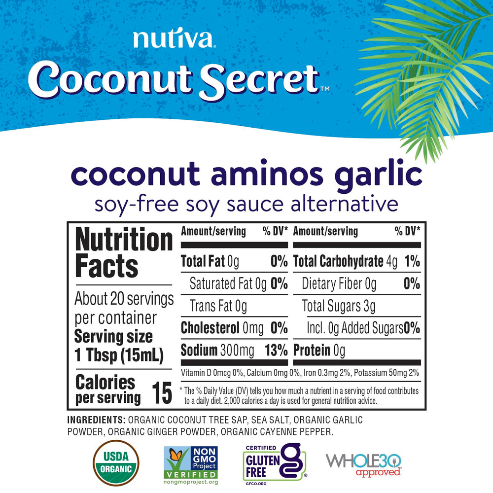 Coconut Secret USDA Organic label on bottle reinforcing natural sourcing