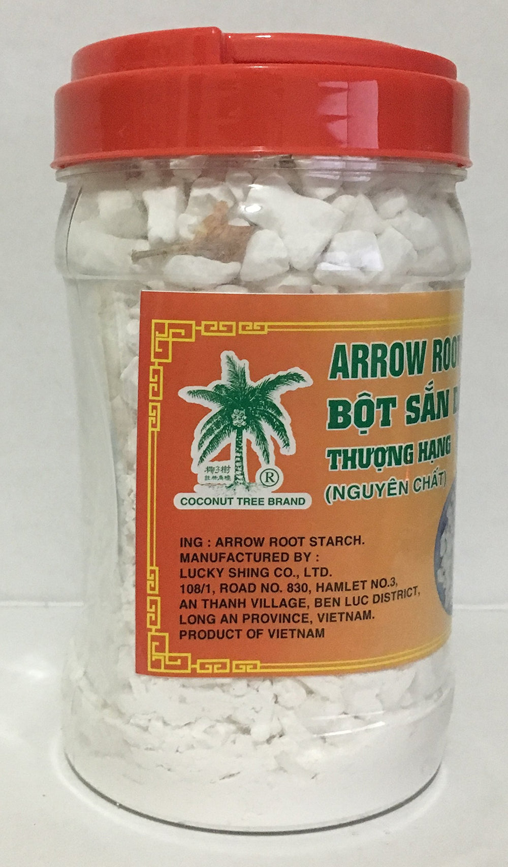 Coconut Tree arrow root starch in a kitchen bowl for gluten-free thickening
