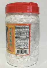 Coconut Tree arrow root starch label and packaging for easy dispensing