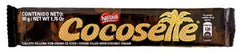 Cocosette break-open wafer reveals coconut cream center for sharing.