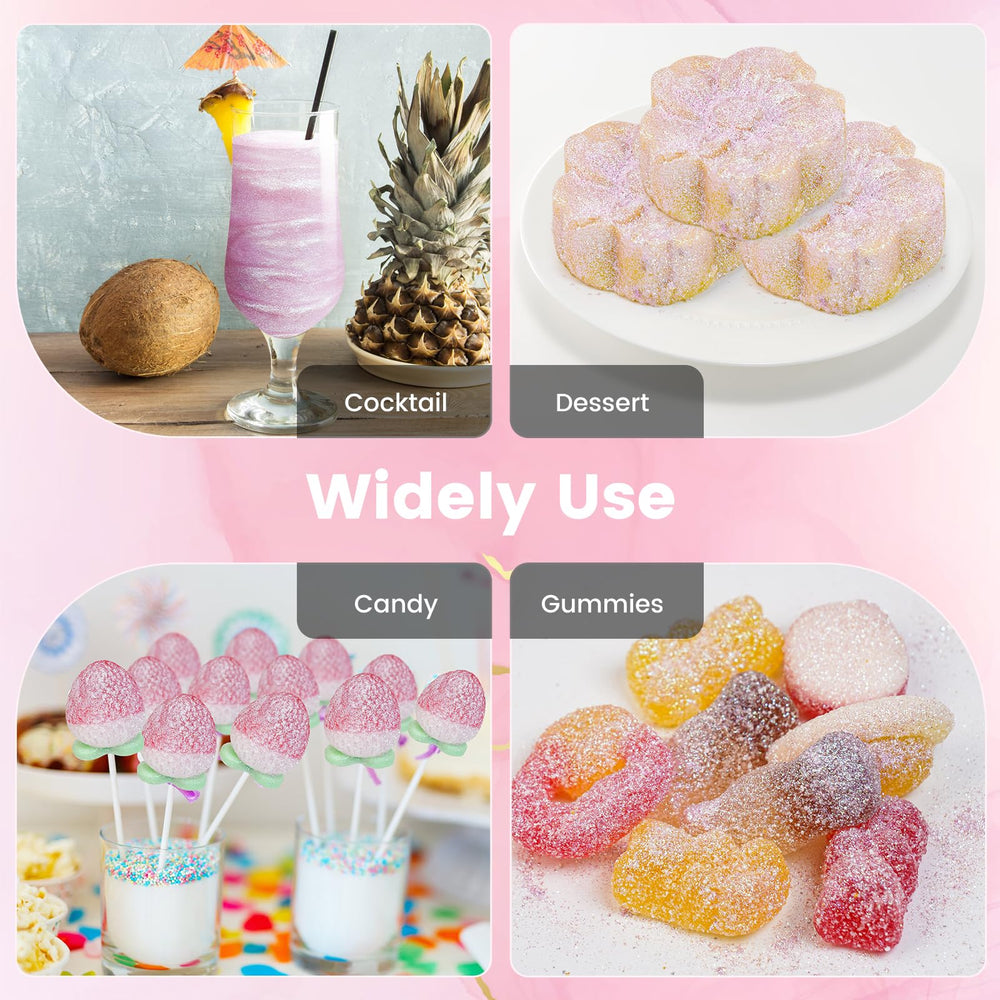 Cocytat cake decoration glitter provides subtle edible shimmer.
