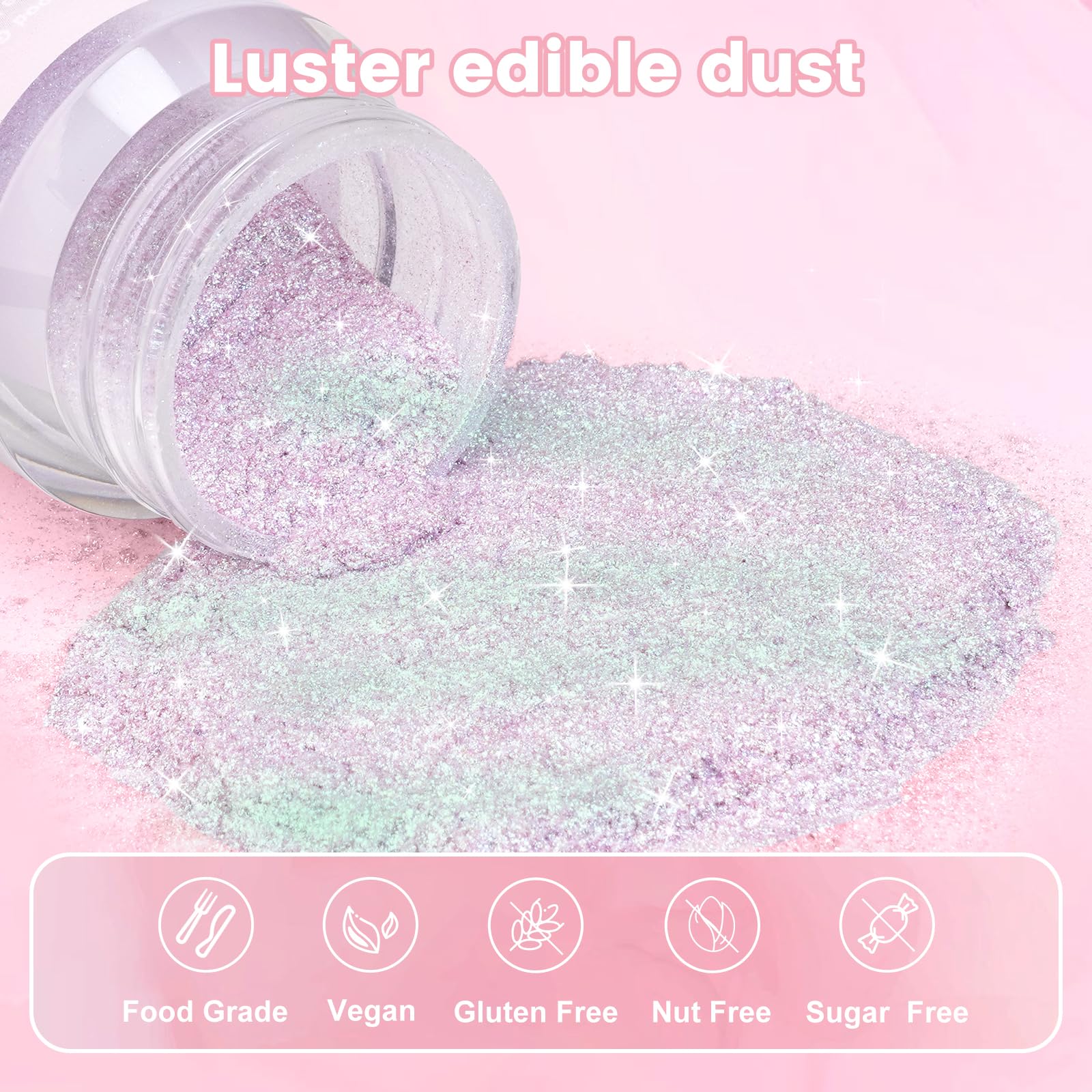 Cocytat tasteless glitter blends invisibly into beverages.