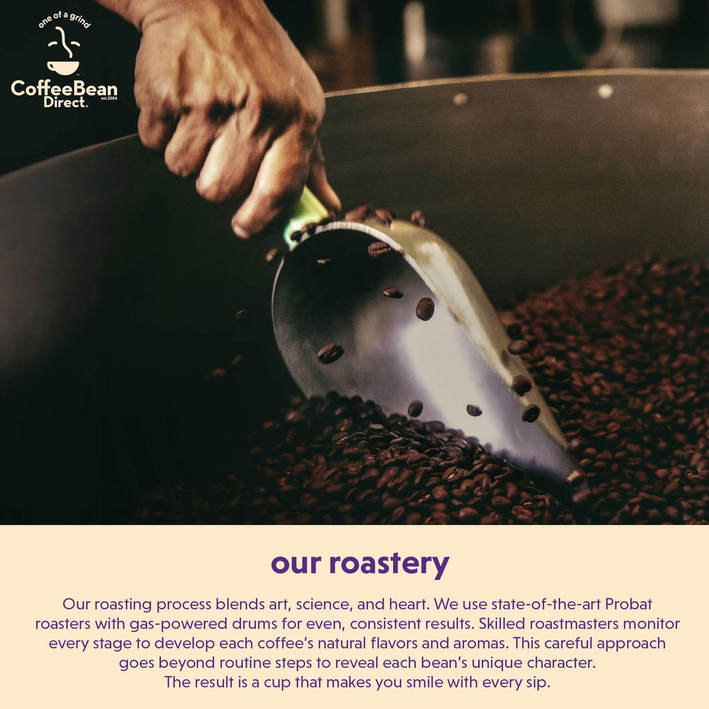 Roastery setting emphasizes Coffee Bean Direct's heritage since 2004.