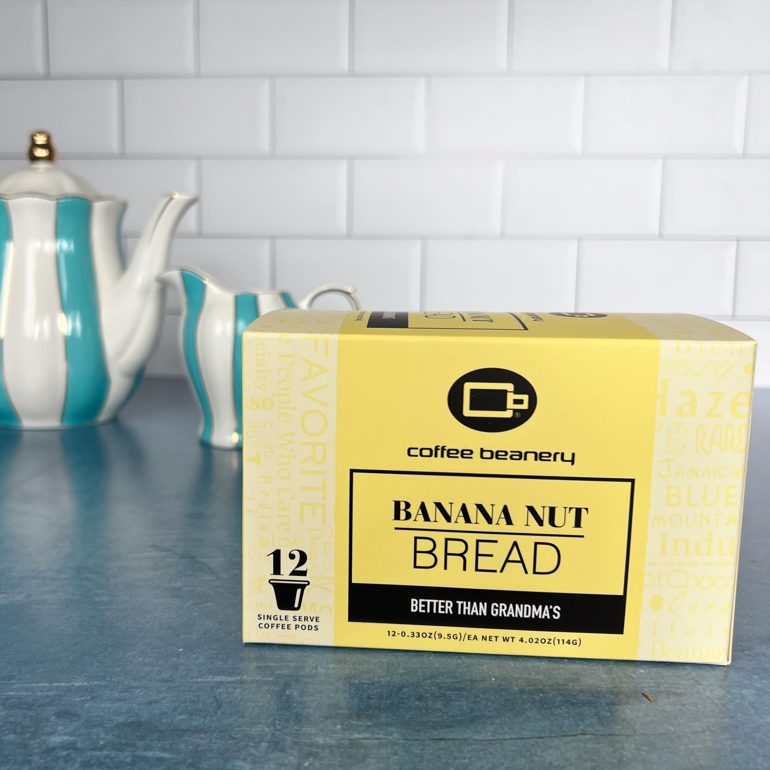 Close-up of Banana Nut Bread pod detail, showcasing premium arabica craftsmanship.