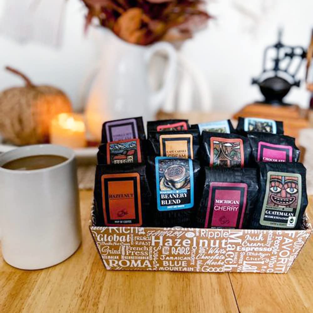 Coffee Beanery gift-worthy coffee assortment ideal for holidays and birthdays
