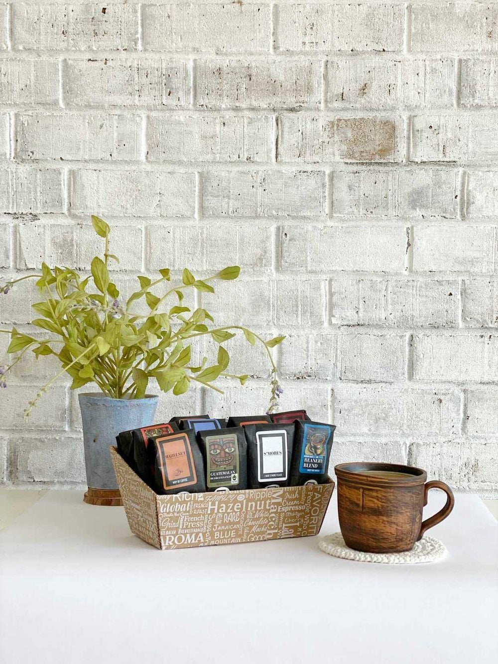 Coffee Beanery home office coffee ritual with premium sampler set