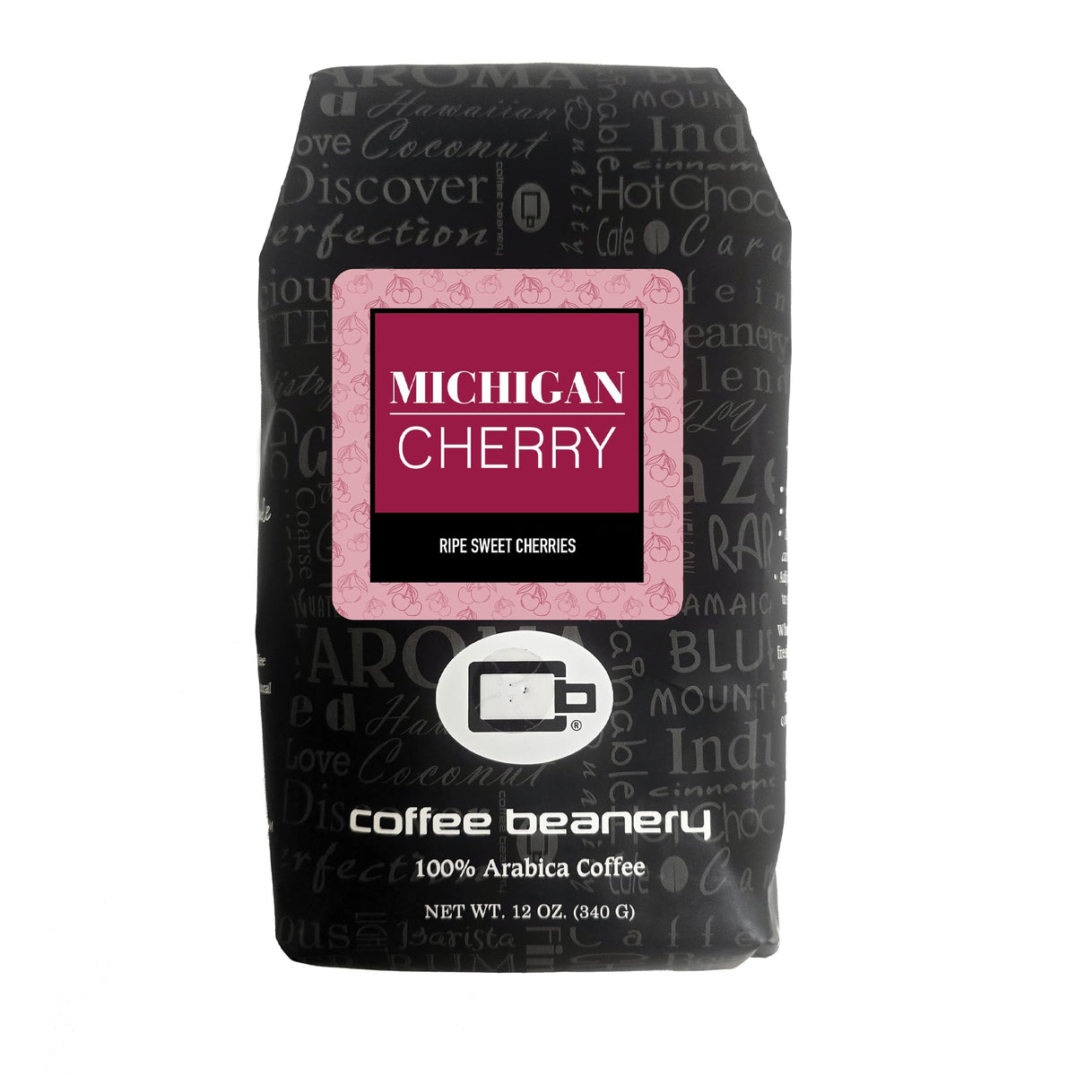 Coffee Beanery Michigan Cherry coffee bag with fruity aroma