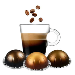 Dolce Chiaro Scuro coffee capsules for quick, aromatic home espresso.