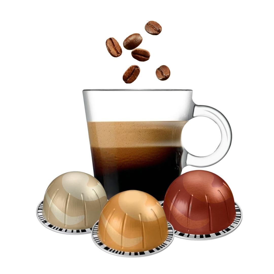 Coffee capsules vanilla caramel hazelnut 30-count pack for quick, flavorful mornings.