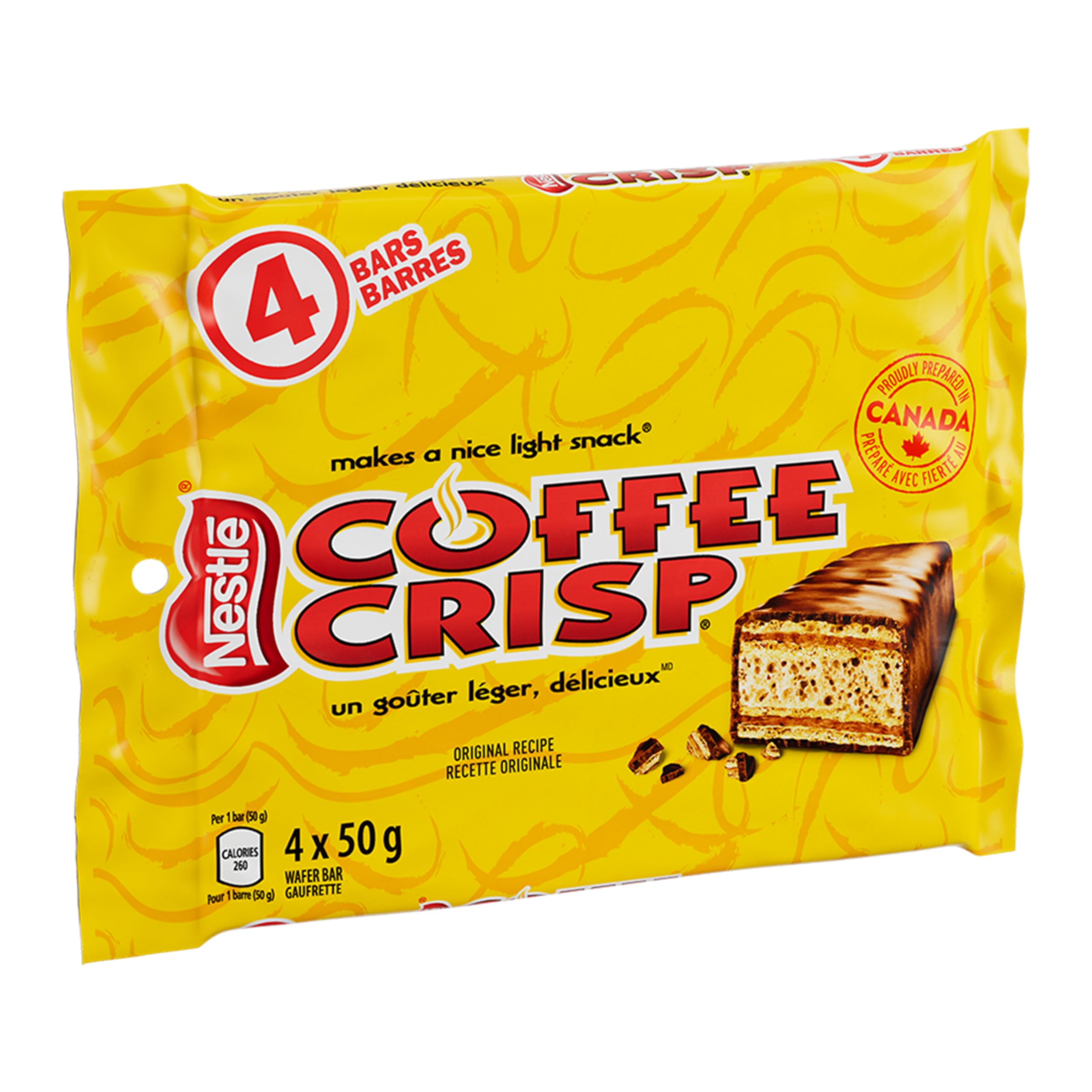 Coffee Crisp in a lunchbox, perfect on-the-go snack.