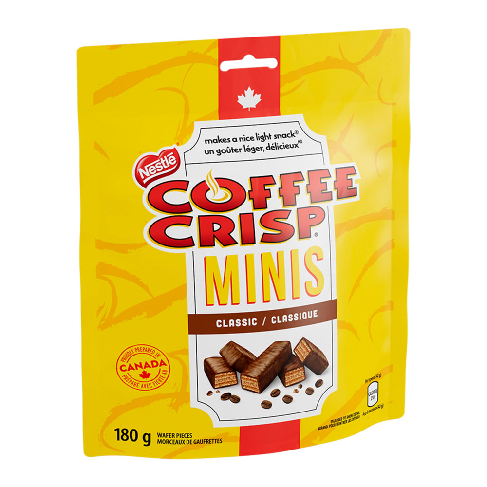 Coffee Crisp Minis Toronto-made production reflects Canadian heritage.