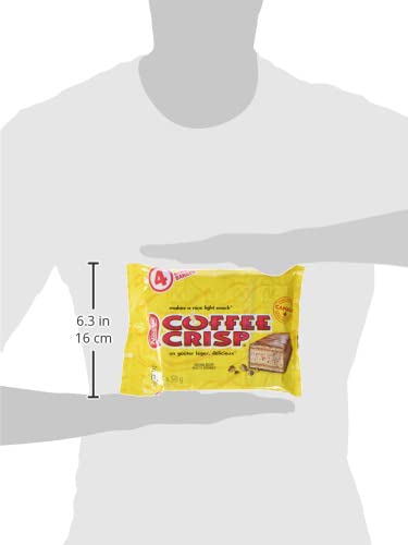 Coffee Crisp display in a four-bar pack for sharing or solo snacking.