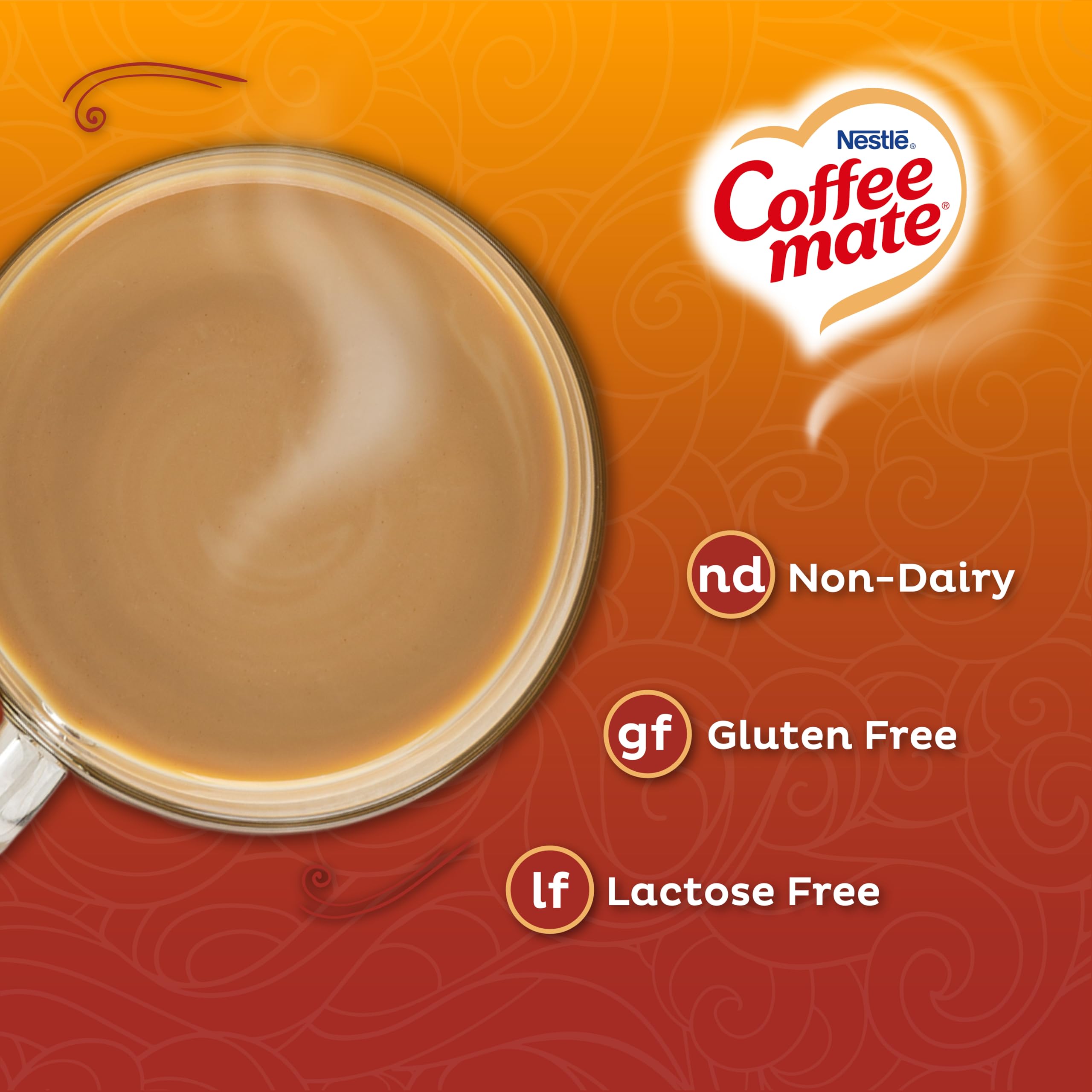 Six 15-ounce bottles provide steady creamer supply at home