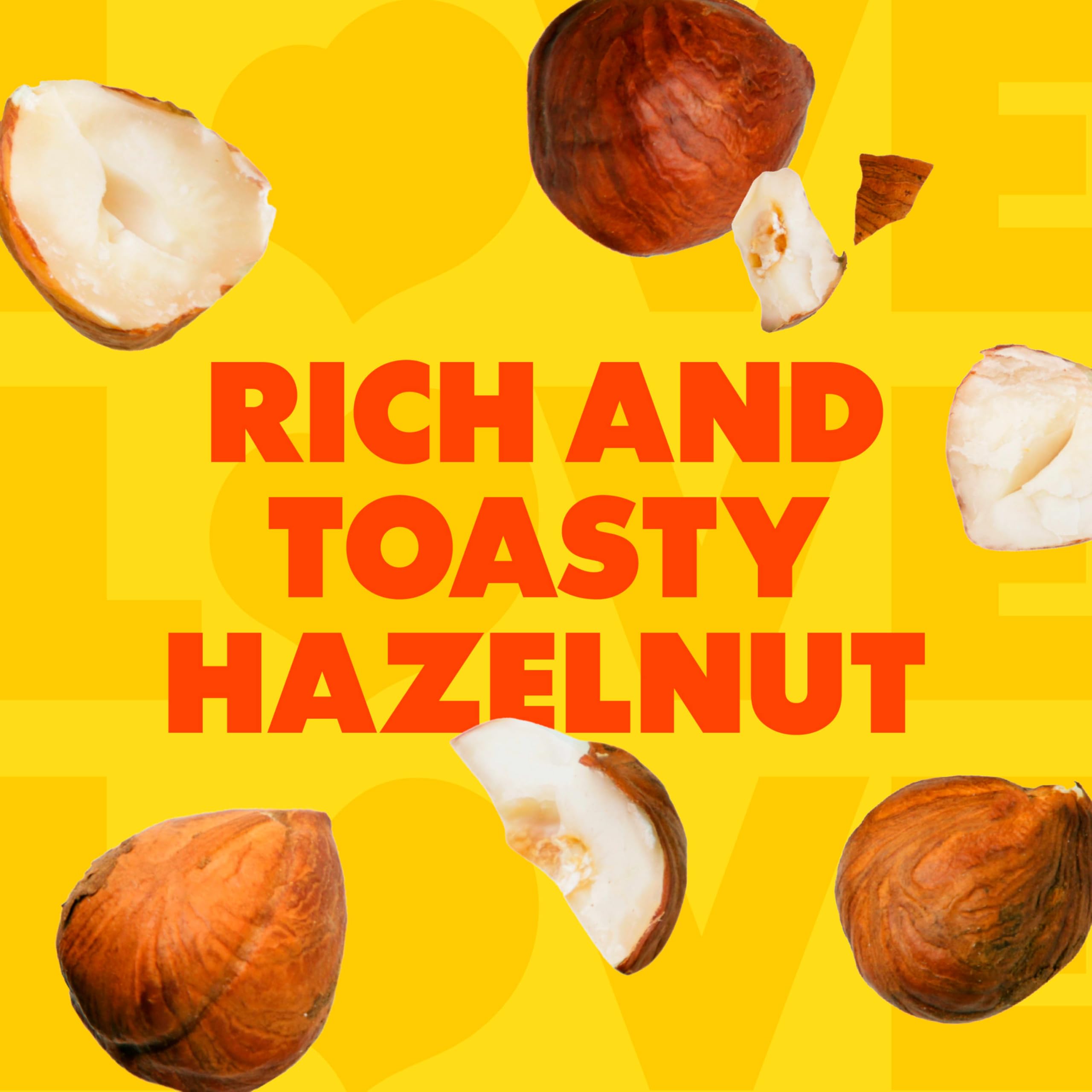 Label highlights gluten-free and lactose-free Coffee Mate hazelnut creamer