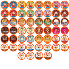 Coffee Pod Variety Packs – assorted flavors display for at-home tastings.