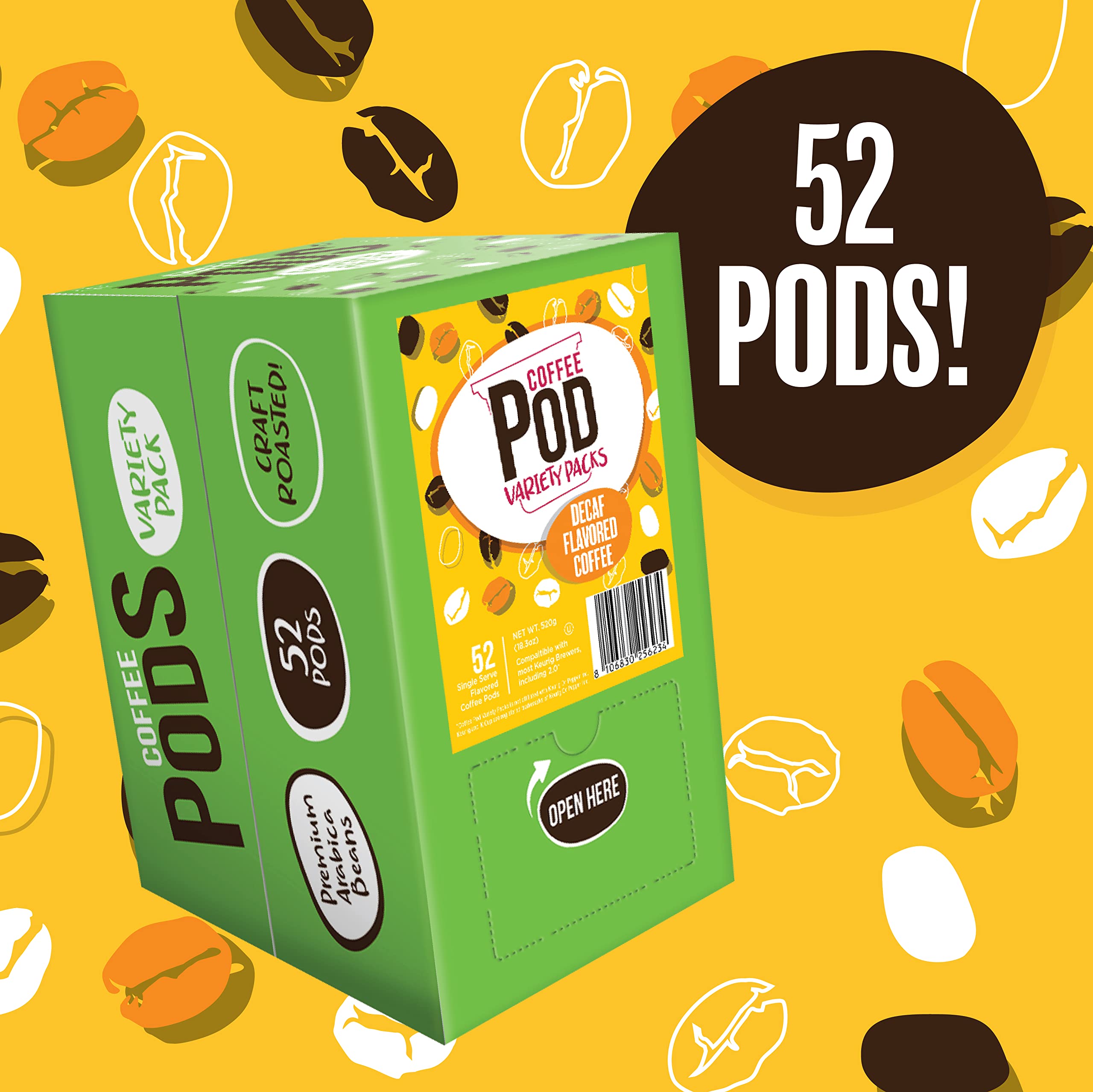 Coffee Pod Variety Packs assorted flavors ideal for trying multiple roasts.