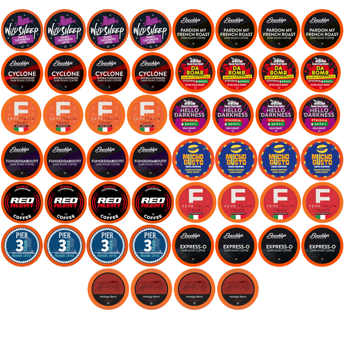 Coffee Pod Variety Packs sampler—dark roast flavors for a bold morning ritual.