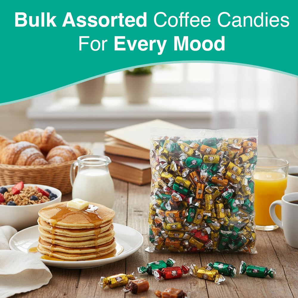 Coffee Rio candy buffet setup featuring individually wrapped pieces