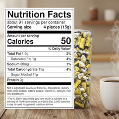 Coffee Rio caramel bulk packaging highlighting premium ingredients and kosher certification