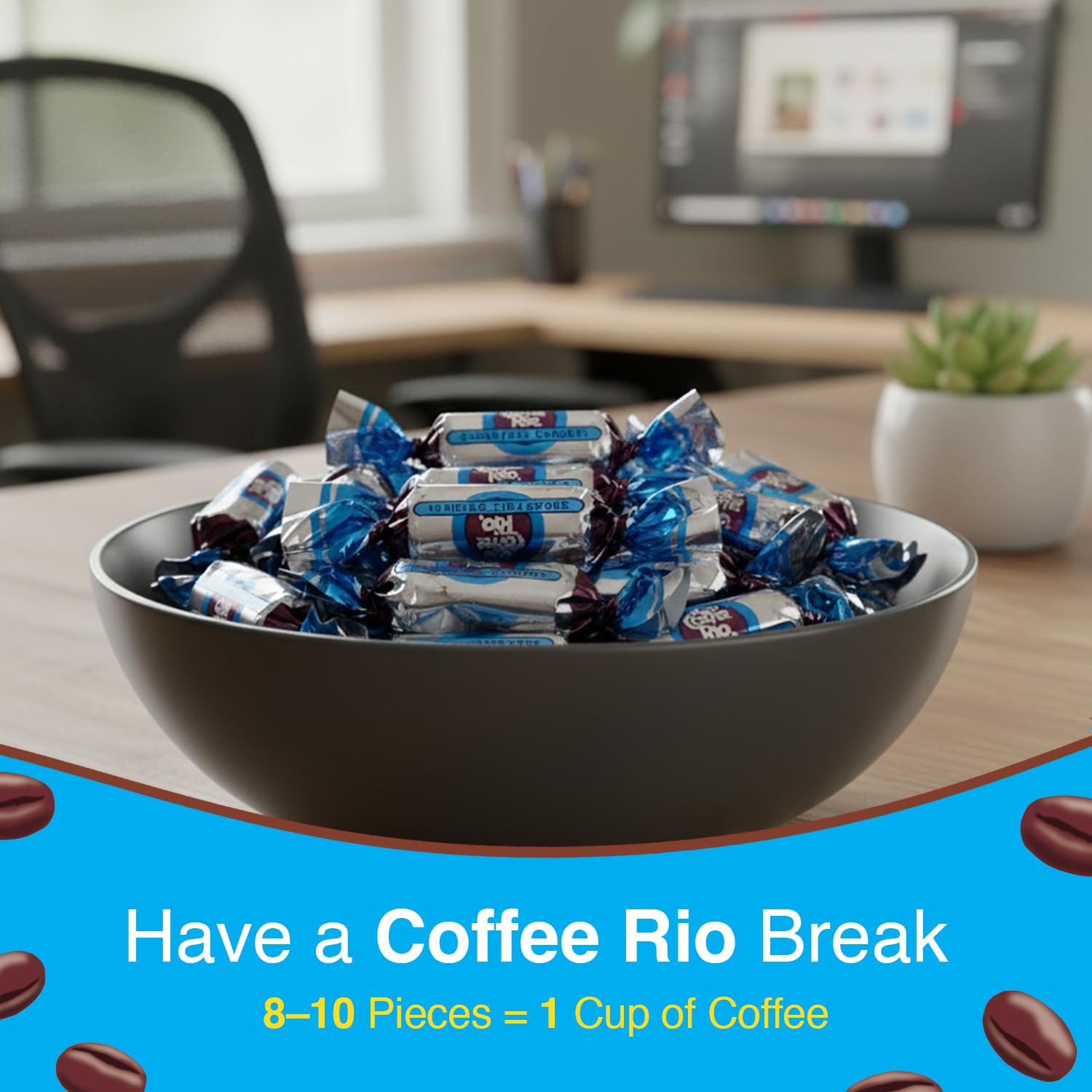 Coffee Rio creamy coffee flavor candies with real dairy cream richness
