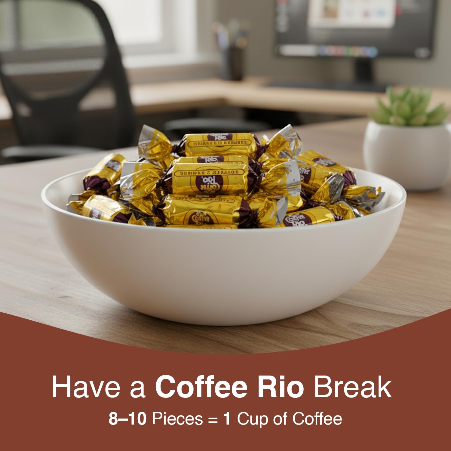 Coffee Rio kosher-certified caramels suitable for shared offices and parties